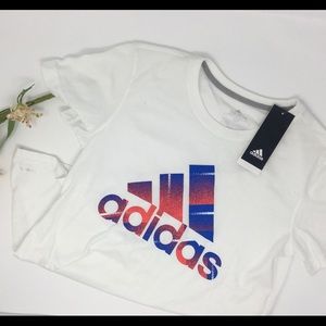Women’s Adidas White TShirt SZ:Sm